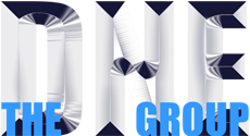 DNE Group embossed silver logo